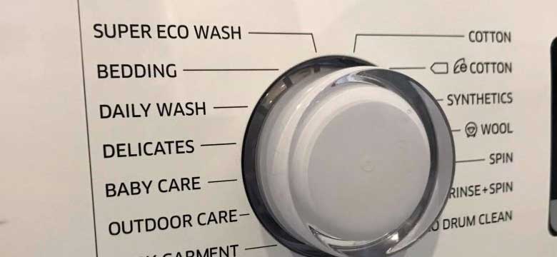 برنام super eco wash در لباسشویی سامسونگ