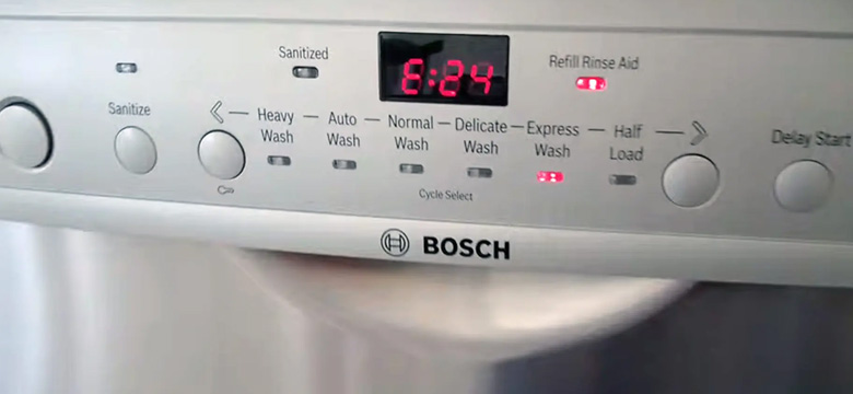ارور ماشین ظرفشویی بوش