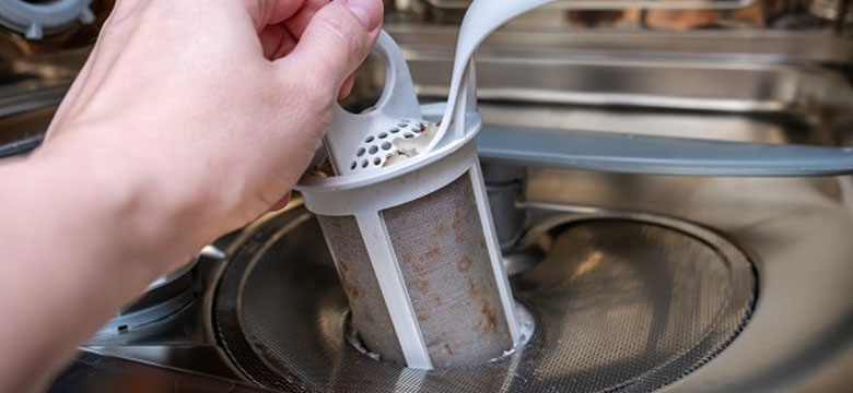 خرابی فیلتر علت تمیز نشدن ظروف در ظرفشویی