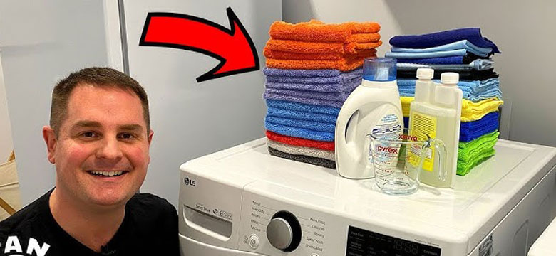 استفاده از شوینده مناسب در شستن حوله در لباسشویی