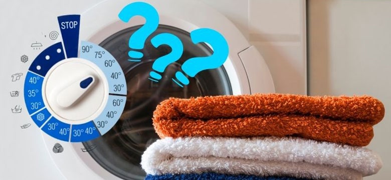 انتخاب دمای مناسب در شستن حوله در لباسشویی