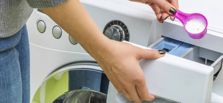 محل ریختن مایع لباسشویی در ماشین لباسشویی