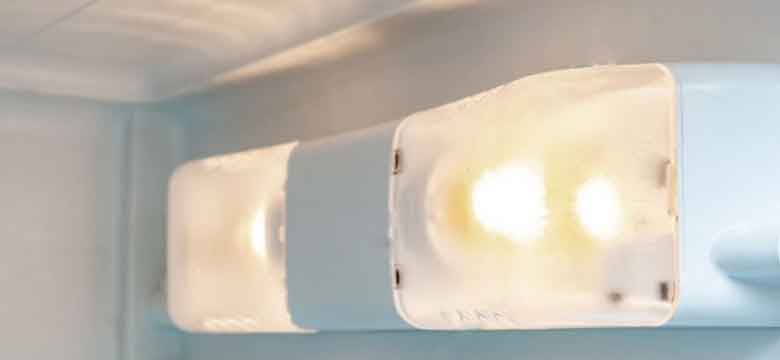 خرابی سرپیچ لامپ علت برق داشتن بدنه یخچال