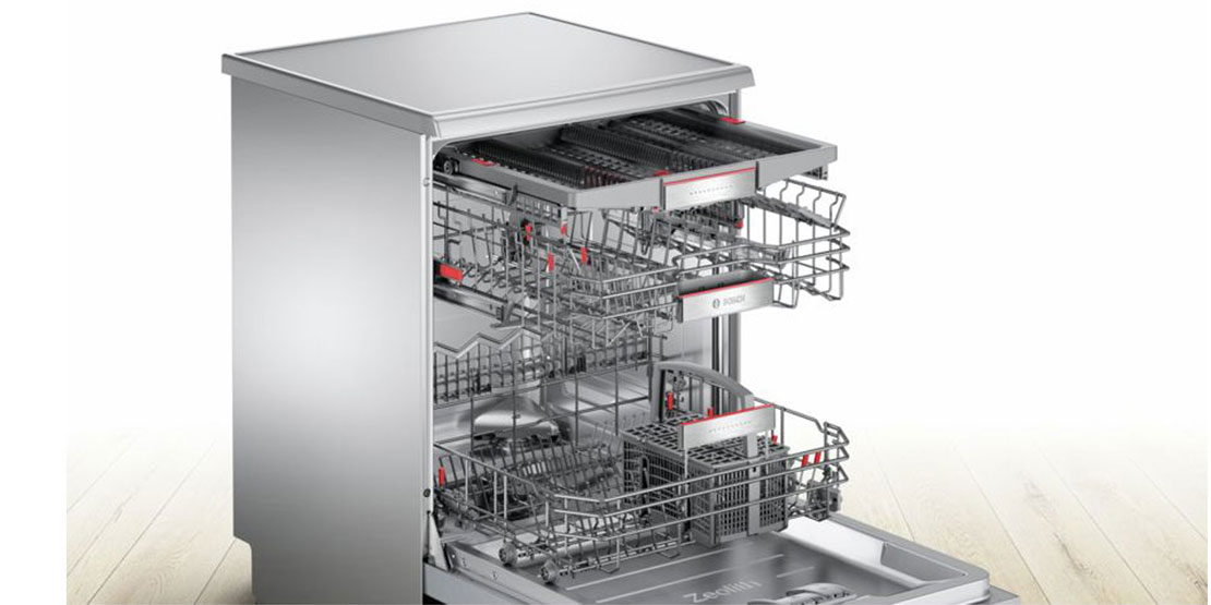 انعطاف پذیری بین قفسه ها با ماشین ظرفشویی بوش 88TI30M