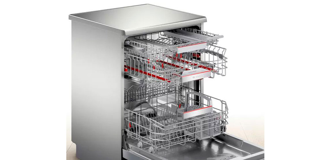 انعطاف پذیری بین قفسه ها در ماشین ظرفشویی بوش 8ZDI48